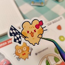 Load image into Gallery viewer, Fruit Car Rally Vinyl Sticker Sheet