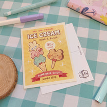Load image into Gallery viewer, Retro Ice Cream Postcard Print