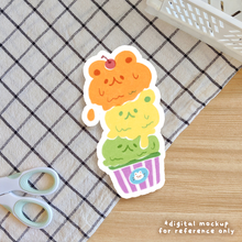 Load image into Gallery viewer, Subtle Pride Ice Cream Stickers