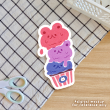 Load image into Gallery viewer, Subtle Pride Ice Cream Stickers