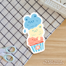 Load image into Gallery viewer, Subtle Pride Ice Cream Stickers