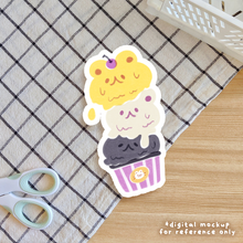 Load image into Gallery viewer, Subtle Pride Ice Cream Stickers