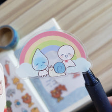 Load image into Gallery viewer, Rainy Day Friends Clear Sticker
