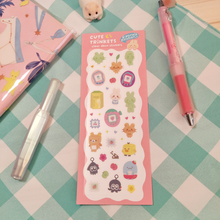 Load image into Gallery viewer, Cute Trinkets Clear Deco Sticker Sheet
