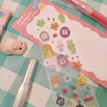 Load image into Gallery viewer, Cute Trinkets Clear Deco Sticker Sheet
